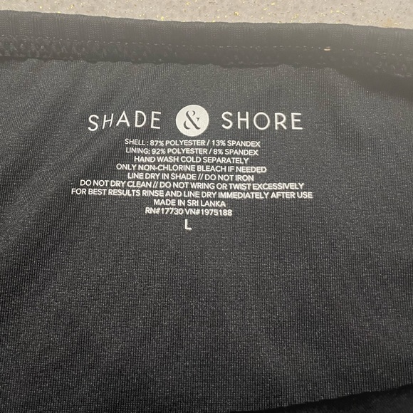 Shade & Shore | Swim | Brand New With Tags Size Large Black Swim Bottom ...